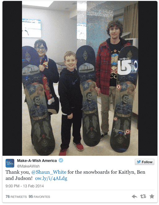 make-a-wish - shaun white boards