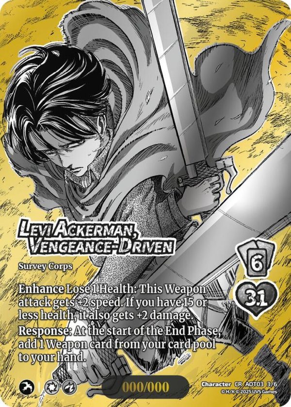 Levi Ackerman, Vengeance-Driven (Chrome Rare)