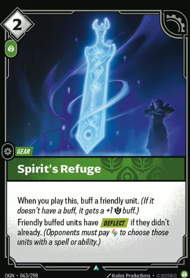 The first time you glimpse Spirit’s Refuge, you’re struck by the quiet power of its spectral blade. A translucent sword flo