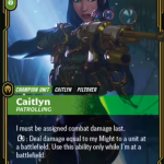 Caitlyn Patrolling