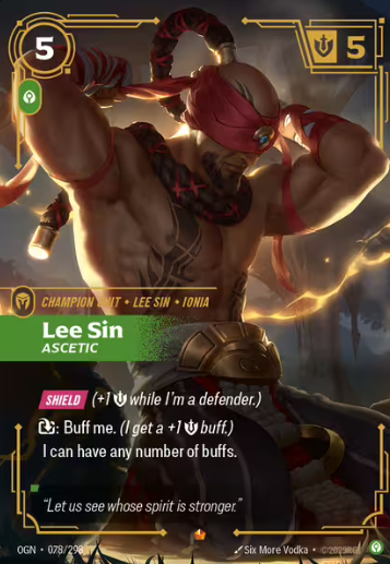 The moment your eyes land on Lee Sin, you’re struck by a sense of quiet intensity.

He doesn’t roar or leap—
