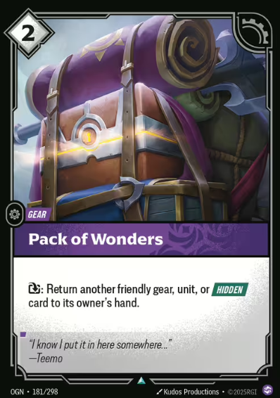 The moment you see Pack of Wonders, you feel the weight of it. Not just the literal mass of the satchel bursting at the seams,