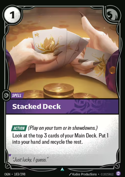 What hits you first is the composure. Stacked Deck isn’t some wild gamble—it’s the kind of luck you manufacture