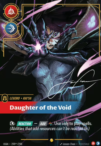 signed variant of Daughter of the Void